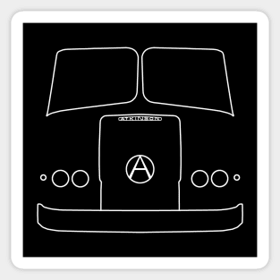 Atkinson Borderer truck outline graphic (white) Sticker